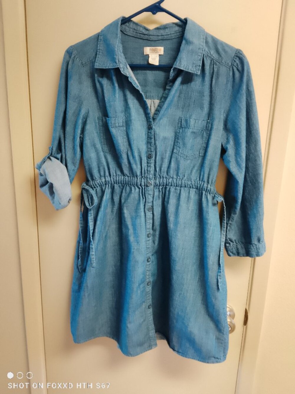 Women's Jrs Vintage Retro Route 66 Denim Dress Large